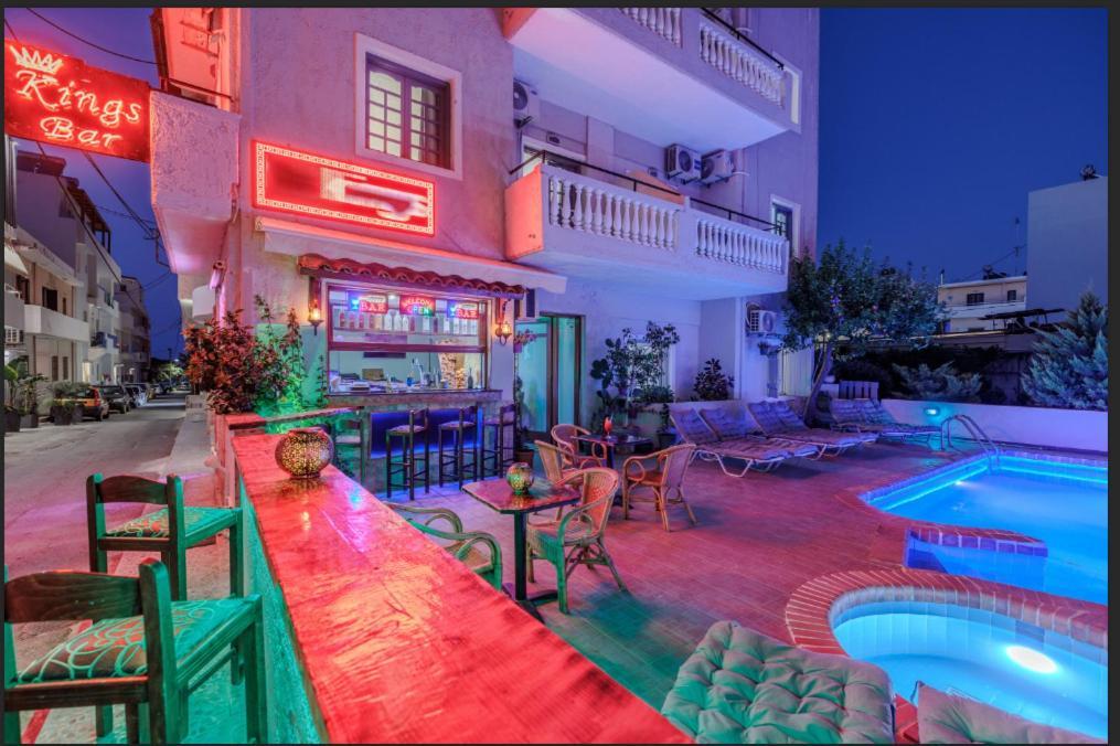 Kings Hersonissos Hotel Esterno foto